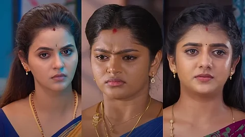 சின்ன திரை வரலாற்றில் முதல்முறை.... திரிவேணி சங்கமமாகும் 3 தொடர்கள்!