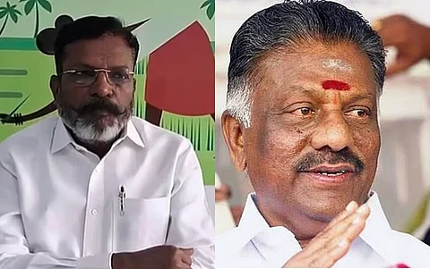 O. Panneerselvam condemns Thirumavalavan