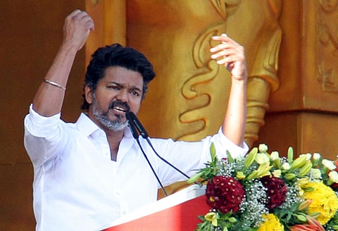 தவெக தலைவர் விஜய்.