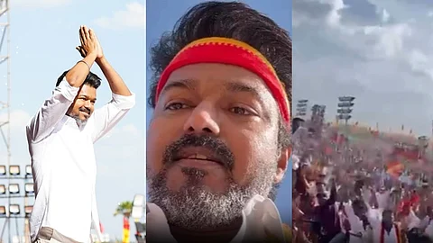 Selfie video shared by T.V.K. leader...