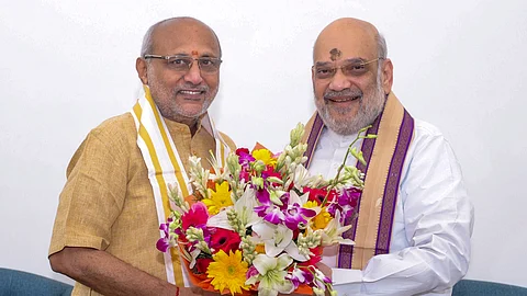 அமித் ஷாவுன் சி. பி. ராதாகிருஷ்ணன்