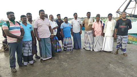 A 14-member team set out to rescue the boats released by Sri Lanka