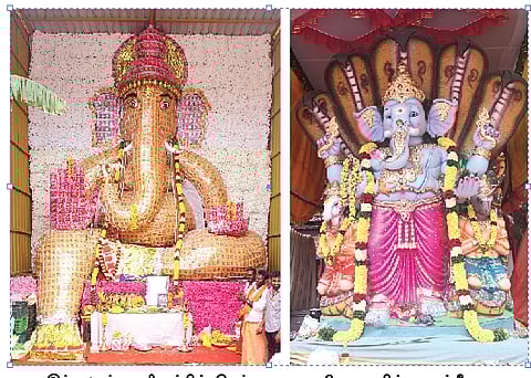 தமிழகத்தில் 35,000 விநாயகா் சிலைகள் அமைப்பு: பதற்றமான பகுதிகளில் துப்பாக்கி போலீஸ் பாதுகாப்பு