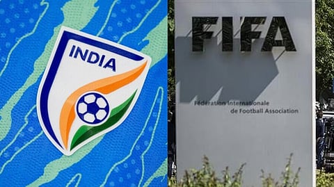 Indian Football Federation, FIFA logo.