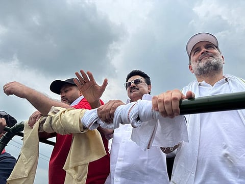 MK stalin participated in Rahul Gandhi’s Voter Adhikar Yatra in Bihar