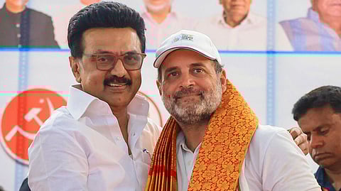 வாக்குரிமைப் பேரணி: பிகாரில் ஸ்டாலின்