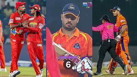 Digvesh Rathi hurls abuse after Nitish Rana in Delhi Premier League