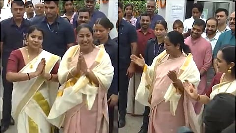 நடனமாடி ஓணம் கொண்டாடும் முதல்வர் ரேகா குப்தா