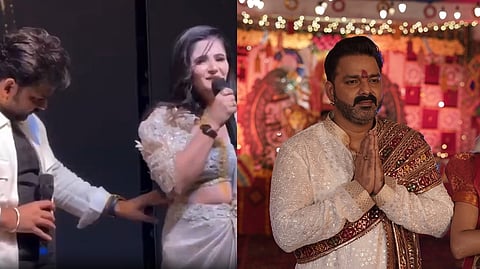 Actor Pawan Singh apologises to Anjali Raghav for touching her inappropriately