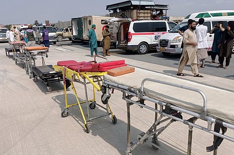 ambulances at Nangarhar Airport