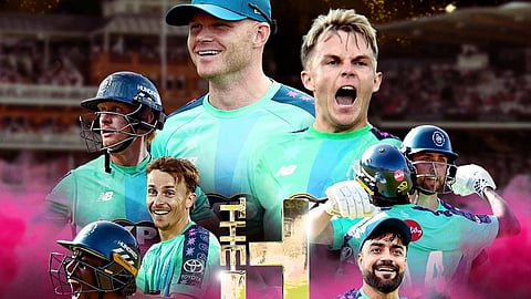The Hundred cup winner Oval Invincibles team.
