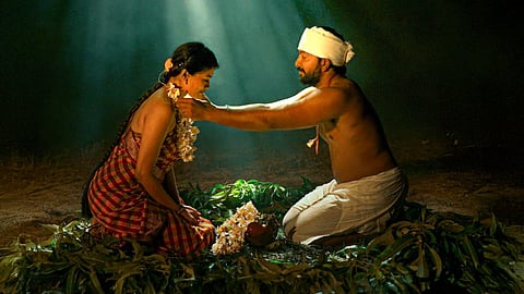 Song poster of the movie Thandakaranyam.