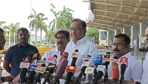 முன்னாள் மத்திய நிதியமைச்சர் ப.சிதம்பரம்