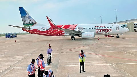 Technical snag forces AI Express flight’s emergency landing in Indore, all 161 passengers safe