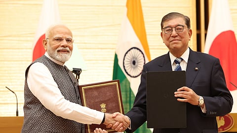 ஜப்பானில் ஷிகேரு இஷிபாவுடன் மோடி