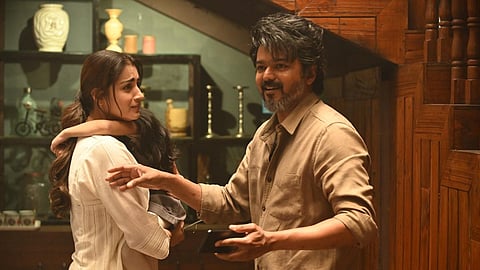 Leo Film Set, Actor Vijay with Actress Trisha