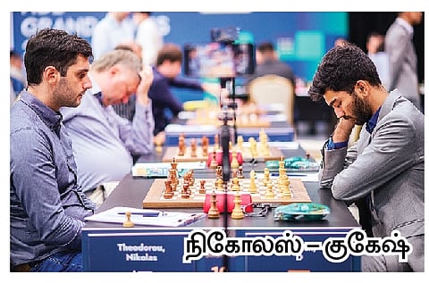 நிஹல் சரின் வெற்றி; அா்ஜுன் டிரா- குகேஷ் தோல்வி