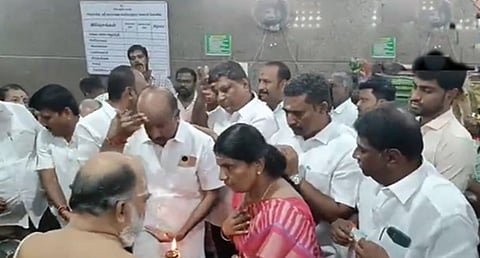 prayers for Radhakrishnan in his hometown