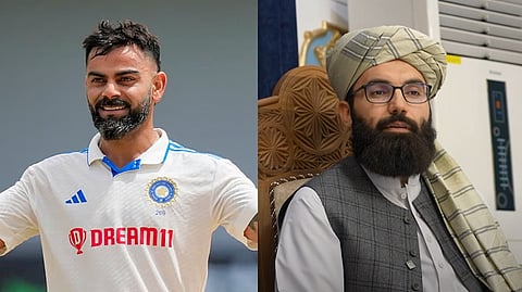 Virat Kohli, Anas Haqqani.