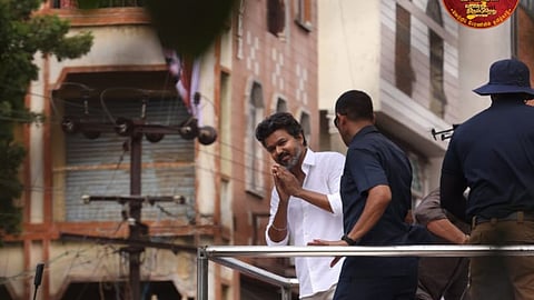 திருச்சியில் தவெக தலைவர் விஜய்..