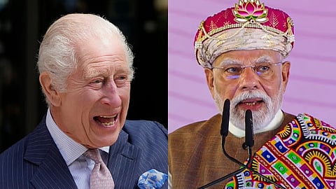 பிரிட்டன் மன்னர் மூன்றாம் சார்லஸ் - பிரதமர் நரேந்திர மோடி