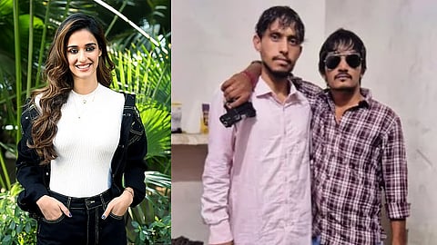 நடிகை திஷா பதானி - துப்பாக்கிச் சூடு நடத்திய குற்றவாளிகள்