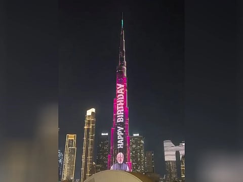 புர்ஜ் கலிஃபாவில் மோடிக்கு பிறந்த நாள் வாழ்த்து