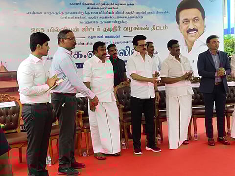 செம்பரம்பாக்கம் குடிநீர் சுத்திகரிப்பு நிலையத்தில்..