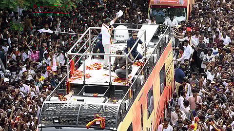 தவெக தலைவர் விஜய்...