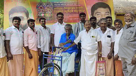 கோயில் கொடை விழாவில் நல உதவி அளிப்பு