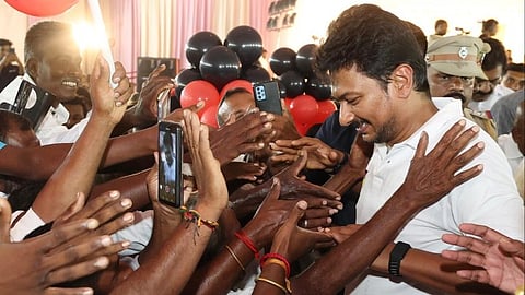 திண்டுக்கல் திருமண நிகழ்வில் தமிழக துணை முதல்வர் உதயநிதி ஸ்டாலின்