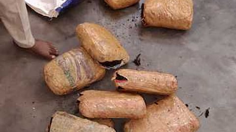 பாசிபட்டினத்தில் கரை ஒதுங்கிய கஞ்சா பண்டல்கள்