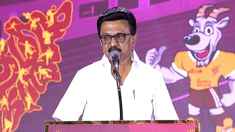 முதலமைச்சர் கோப்பை விளையாட்டுப் போட்டிகள் 2025 நிறைவு விழாவில் பேசும் முதல்வர் மு.க. ஸ்டாலின்