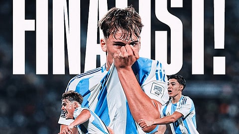 Poster of the U-20 Argentina team that advanced to the final.