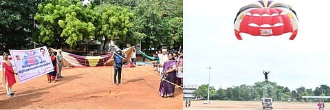 வான் சாகச நிகழ்ச்சி மூலம்
போதைப்பொருள் எதிா்ப்பு விழிப்புணா்வு