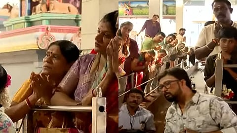 கோயிலில் குவிந்திருந்த பக்தர்கள்