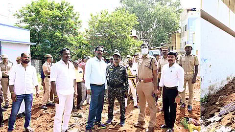 பருவமழை முன்னெச்சரிக்கை நடவடிக்கைகள்: ஆட்சியா் க.தா்பகராஜ் ஆய்வு