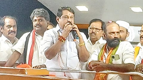 திமுக அரசு தோ்தல் வாக்குறுதிகளை நிறைவேற்றவில்லை: நயினாா் நாகேந்திரன்