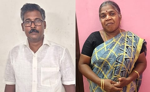 ஆசிரியர் பாஸ்கர், தலைமை ஆசிரியர் விஜயா