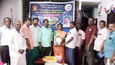 கலைமாமணி விருதாளருக்கு பாராட்டு விழா