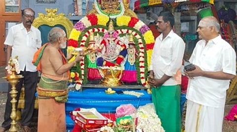 ஆற்காட்டில் நடைபெற்ற முருகப்பெருமான் திருக்கல்யாணம்.