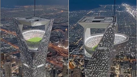 கால்பந்து திடலின் மாதிரி