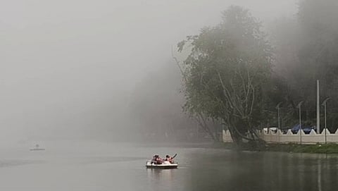 கொடைக்கானலில் பனிப் பொழிவால் குளிா் அதிகரிப்பு