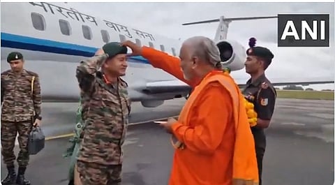 ரேவாவில் ராணுவத் தலைமைத் தளபதிக்கு வரவேற்பு