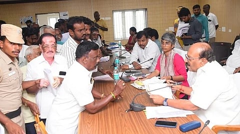 வீட்டுமனைப் பட்டா கணினிமயமாக்குதல் ஆய்வுக் கூட்டம்