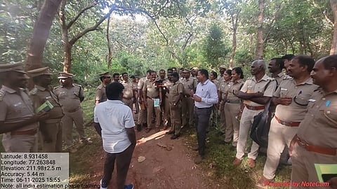 குற்றாலத்தில் புலிகள் கணக்கெடுப்புப் பயிற்சி