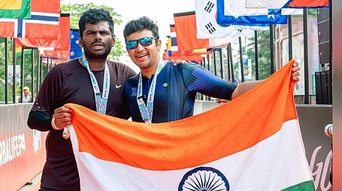 கோவாவில் நடைபெற்ற விளையாட்டுப் போட்டியில் பங்கேற்று வெற்றிகரமாக நிறைவு செய்த பாஜக முன்னாள் தலைவா் அண்ணாமலை