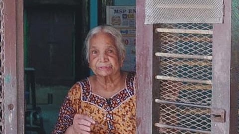 ஐந்து பவுன் தங்கச் சங்கிலி பறிகொடுத்த மூதாட்டி விஜயலட்சுமி