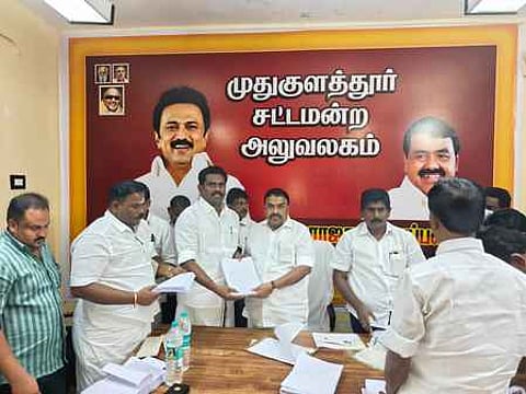 வாக்காளா் பட்டியல் சிறப்புத் திருத்தம்: திமுக நிா்வாகிகளுடன் அமைச்சா் ஆலோசனை