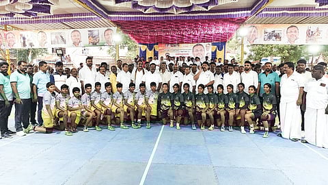 பொன்னமராவதி அருகே பெண்கள் கபடிப்போட்டி